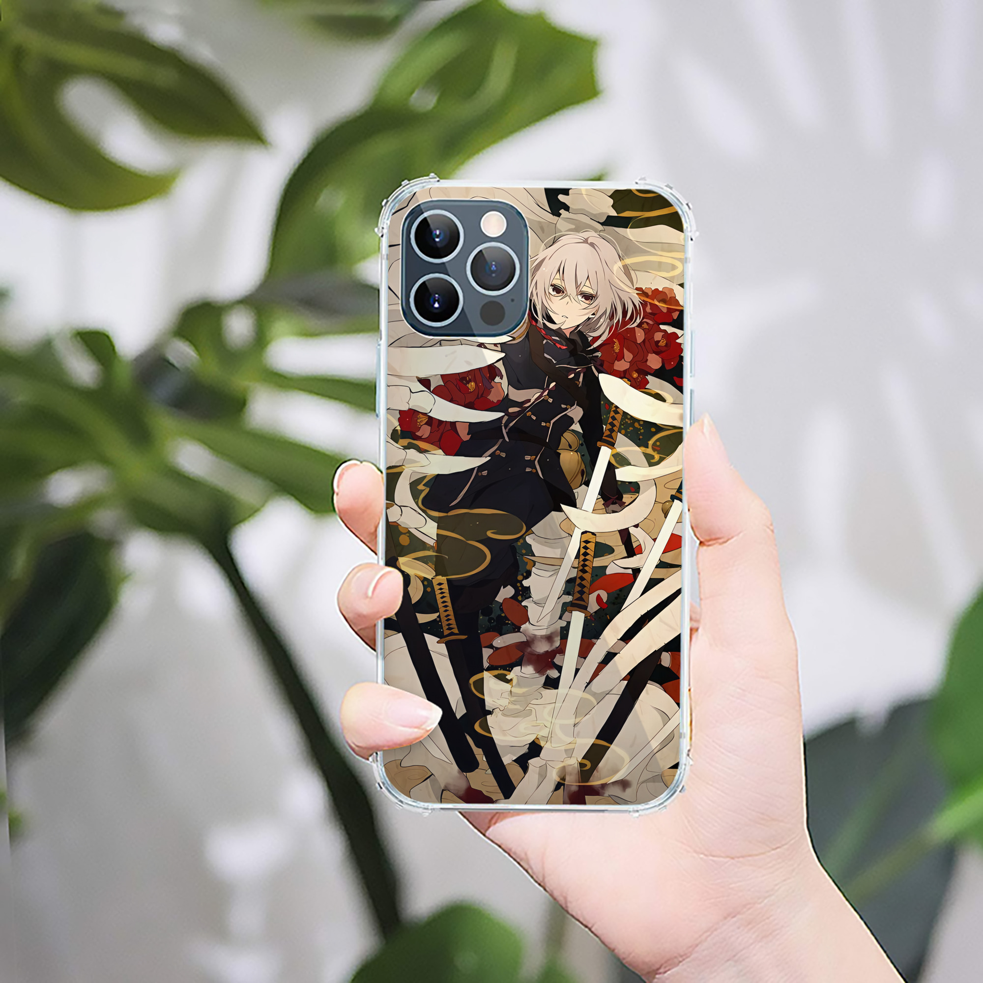 （画像用） 刀剣乱舞 Touken Ranbu 【iPhone 12シリーズ対応】透明スマホケース（クリアソフトケース）